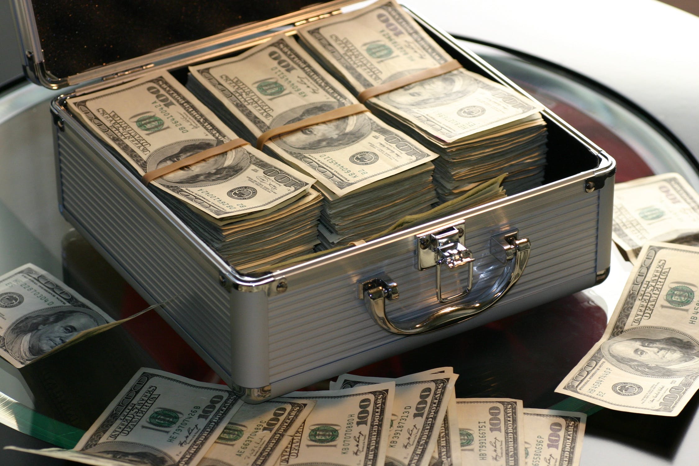 stacks of money